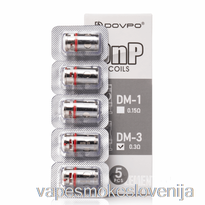 Vape Za Enkratno Uporabo Dovpo Dnp Nadomestne Tuljave 0,3 Ohm Dnp Dm-3 Tuljave